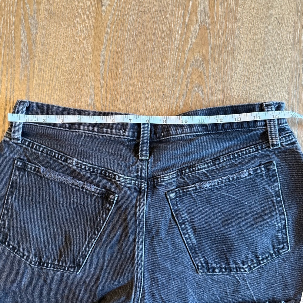 Abercrombie & Fitch Curve Love Charcoal Jean Shorts - Picture 9 of 12